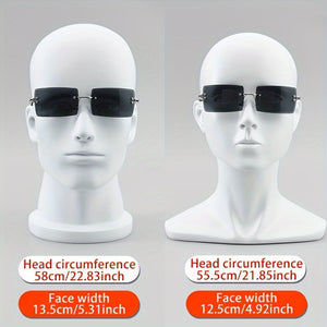 Lightweight Frameless Glasses for Everyday Casual Style