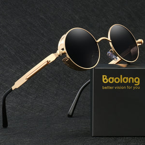 Retro steampunk vintage sunglasses