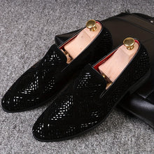 Load image into Gallery viewer, Men&#39;s Elegant Slip-On Loafers with Rhinestone
