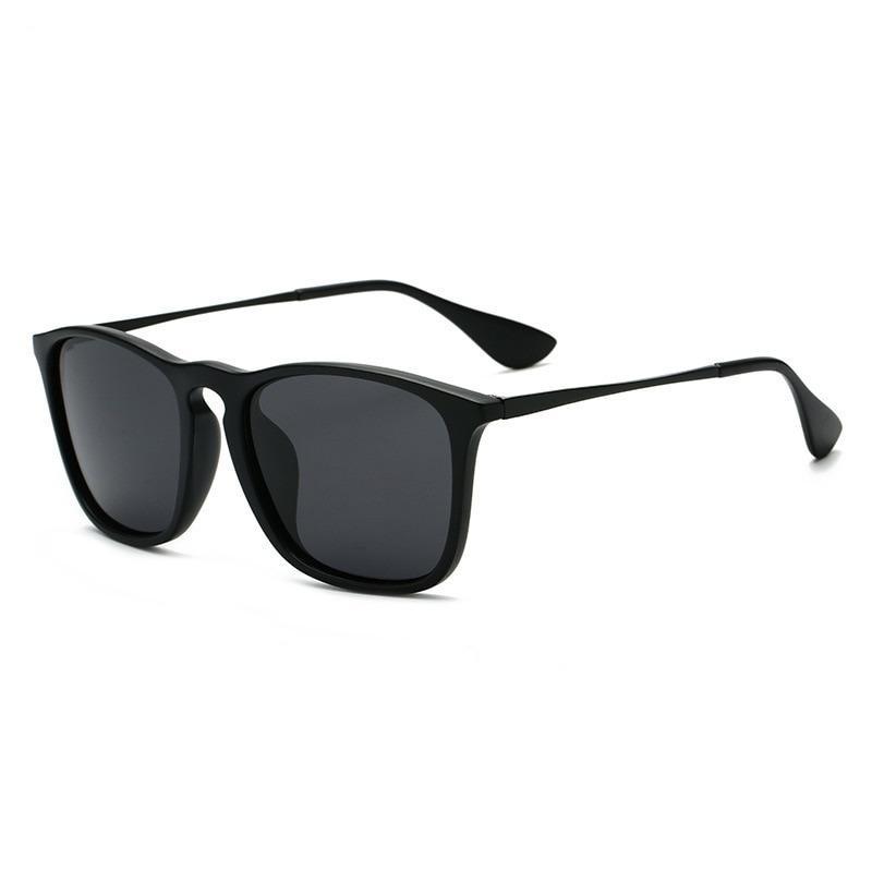 Jack Marc Black Rectangle Sunglasses