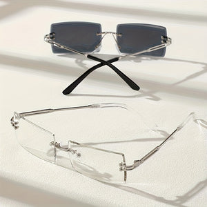 Lightweight Frameless Glasses for Everyday Casual Style