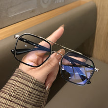 Load image into Gallery viewer, Double Bridge Square Frame Clear Lens Glasses
