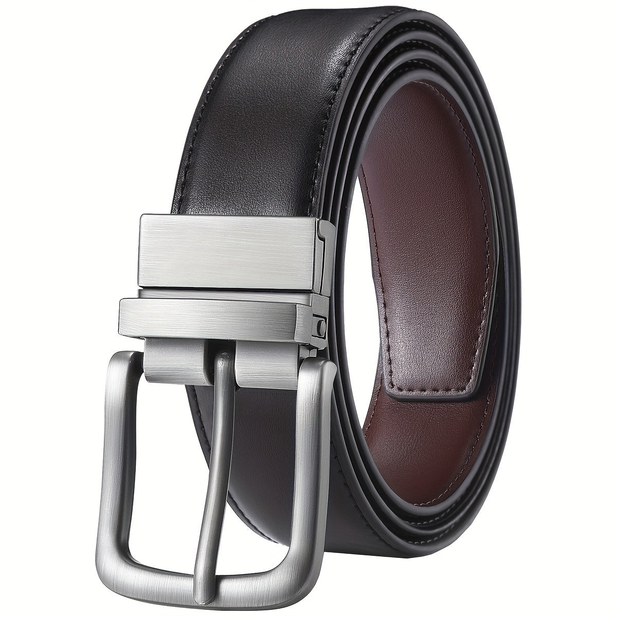 Men's Genuine Leather Double Sided Belt