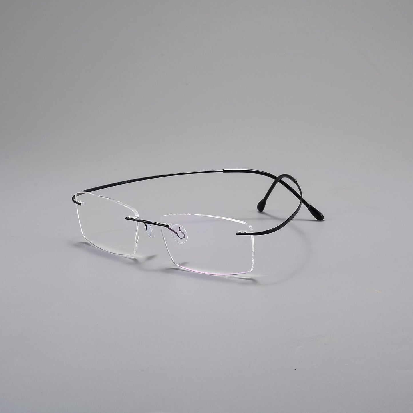 Rimless Titanium Rectangular Glasses