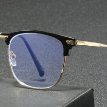 Load image into Gallery viewer, Square Semi-Metal Frame Blue Light Blocking Glasses
