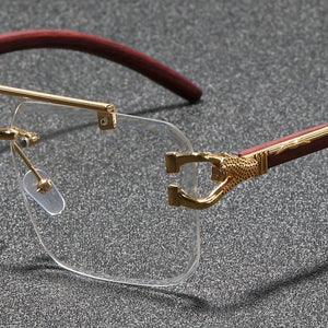 Men's Fashion Rimless Square Glasses