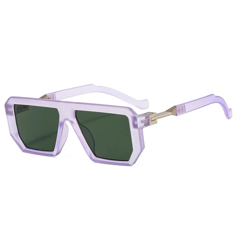 Vintage Rectangle Sunglasses - Trendy Unisex Eyewear for Men and Women