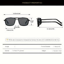 Load image into Gallery viewer, Men&#39;s Vintage Rectangular UV400 Sunglasses
