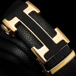 Automatic Buckle Designer Leather Belt For Men - JACKMARC.COM