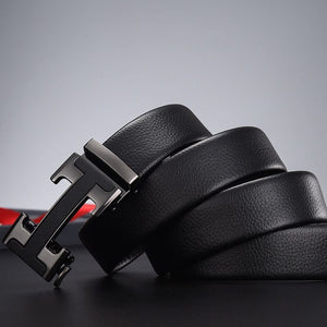 Automatic Buckle Designer Leather Belt For Men - JACKMARC.COM