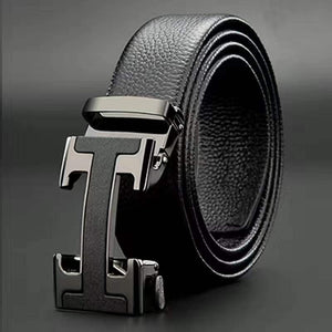 Automatic Buckle Designer Leather Belt For Men - JACKMARC.COM