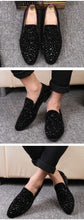 Load image into Gallery viewer, Black Spikes Party Flats - JACKMARC.COM
