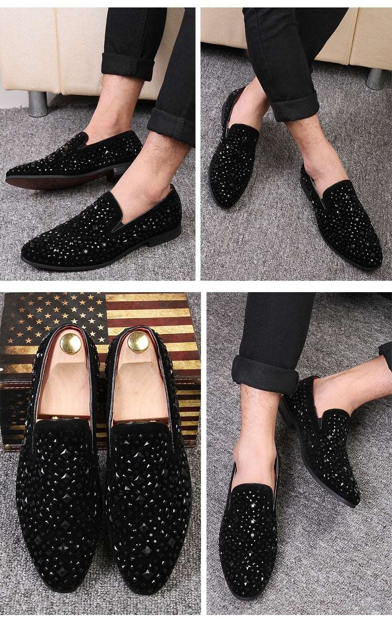 Black Spikes Party Flats - JACKMARC.COM