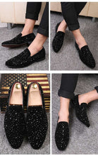 Load image into Gallery viewer, Black Spikes Party Flats - JACKMARC.COM
