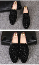 Load image into Gallery viewer, Black Spikes Party Flats - JACKMARC.COM
