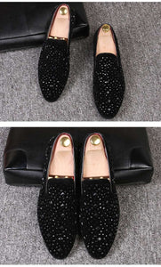 Black Spikes Party Flats - JACKMARC.COM