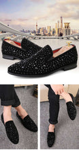 Load image into Gallery viewer, Black Spikes Party Flats - JACKMARC.COM
