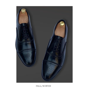 Brogue Formal Black Shoes - JACKMARC.COM