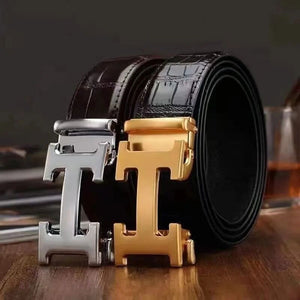 Business Casual Dress Automatic Buckle Belt - JACKMARC.COM