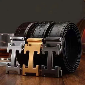 Business Casual Dress Automatic Buckle Belt - JACKMARC.COM