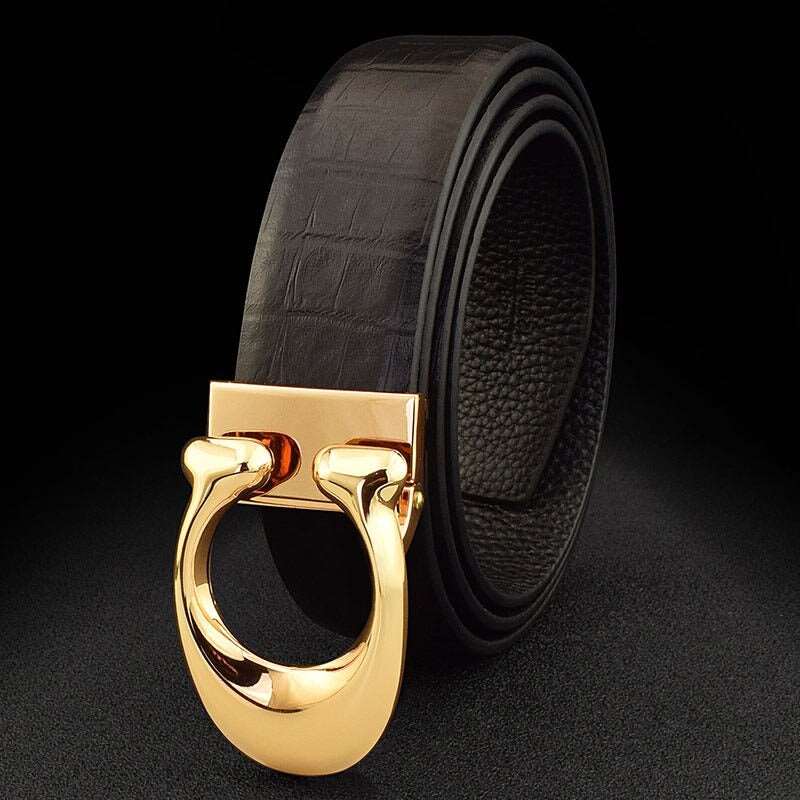 Buy C Buckle Designer Genuine Leather Belt For Men-Jackmarc.com - JACKMARC.COM