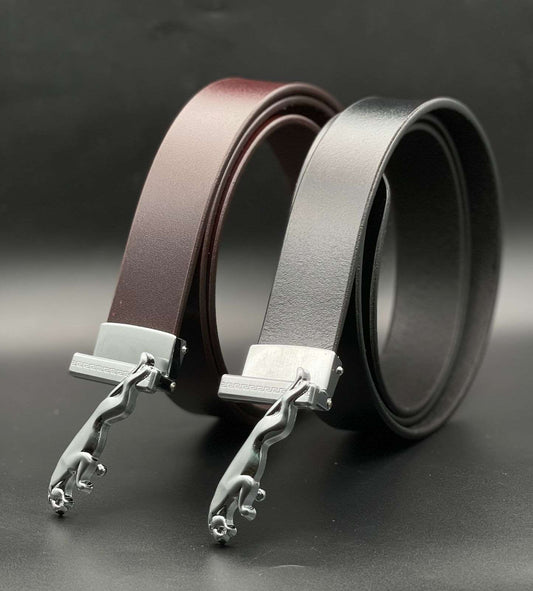 Buy Designer Jaguar Buckle genuine Leather Belt For Men-Jackmarc.com - JACKMARC.COM