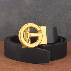 Buy G Buckle Luxury Designer Genuine Leather Belt For Men-Jackmarc - JACKMARC.COM