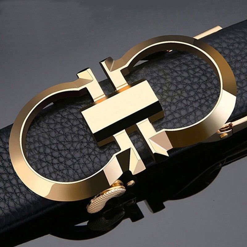 Buy Jack Marc Auto Buckle Leather Belt For Men - JACKMARC.COM