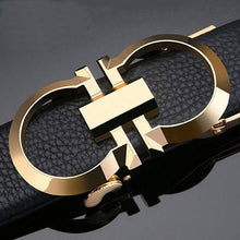 Load image into Gallery viewer, Buy Jack Marc GG Buckle Leather Belt For Men - JACKMARC.COM
