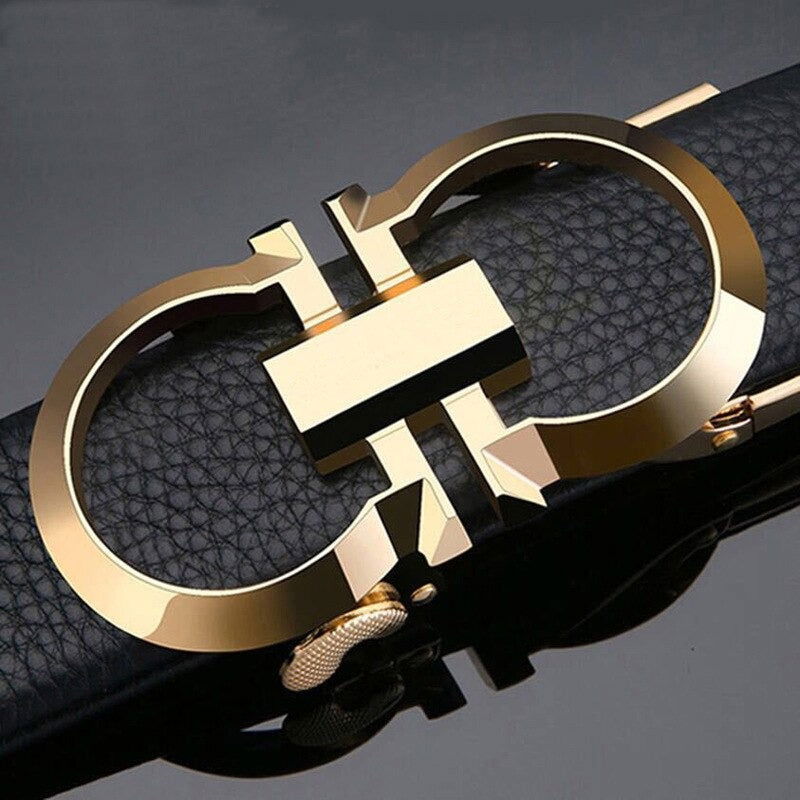 Buy Jack Marc GG Buckle Leather Belt For Men - JACKMARC.COM