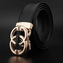 Load image into Gallery viewer, Buy Jackmarc GG Alloy Buckle Leather Belt For Men - JACKMARC.COM
