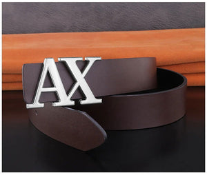 Buy New Arrival Jack Marc X Buckle Leather Belt For Men - JACKMARC.COM