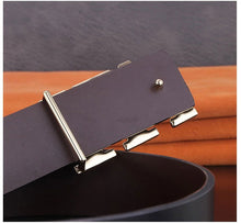 Load image into Gallery viewer, Buy New Arrival Jack Marc X Buckle Leather Belt For Men - JACKMARC.COM
