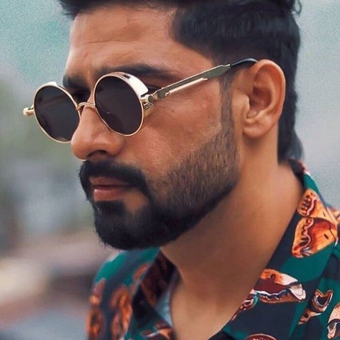 Buy New Steampunk Sunglasses Retro Round Metal Frame - JackMarc - JACKMARC.COM