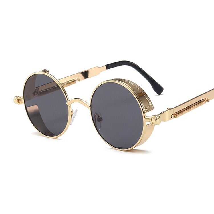 Buy New Steampunk Sunglasses Retro Round Metal Frame - JackMarc - JACKMARC.COM