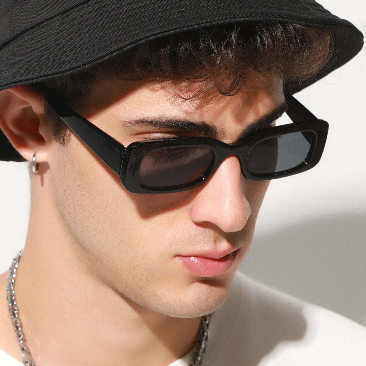 Buy New Vintage Small Rectangle Sunglasses Women Men - Jack Marc - JACKMARC.COM