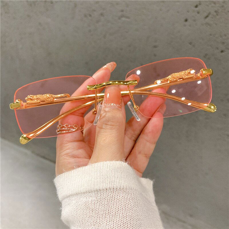 Buy New Vintage Sunglasses Rimless Cut Edge Women's Sunglasses- Jack Marc - JACKMARC.COM