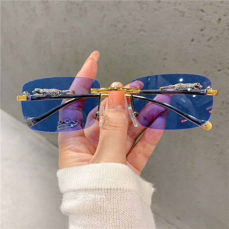 Buy New Vintage Sunglasses Rimless Cut Edge Women's Sunglasses- Jack Marc - JACKMARC.COM