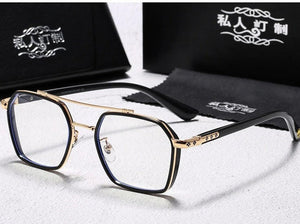 Buy Now Square Computer Anti-blue Light Glasses Women Men Vintage Transparent Frame Eyeglasses - JACKMARC.COM