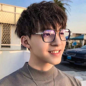 Buy Now Square Computer Anti-blue Light Glasses Women Men Vintage Transparent Frame Eyeglasses - JACKMARC.COM