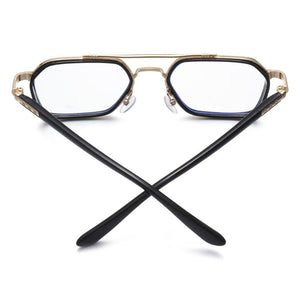 Buy Now Square Computer Anti-blue Light Glasses Women Men Vintage Transparent Frame Eyeglasses - JACKMARC.COM