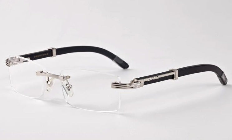 Buy Now fashion Rimless Sunglasses Men Wood And Nature Buffalo Horn Men's Driving Shade Eyewear - JACKMARC.COM