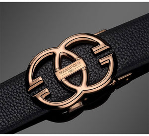 Buy Stylish GG Automatic Buckle Leather Belt For Men-Jackmarc.com - JACKMARC.COM