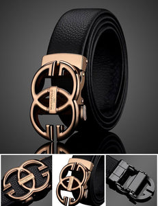 Buy Stylish GG Automatic Buckle Leather Belt For Men-Jackmarc.com - JACKMARC.COM