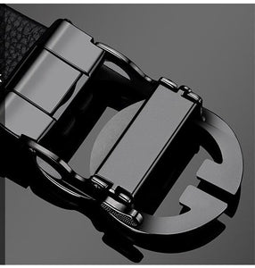 Buy Stylish GG Automatic Buckle Leather Belt For Men-Jackmarc.com - JACKMARC.COM