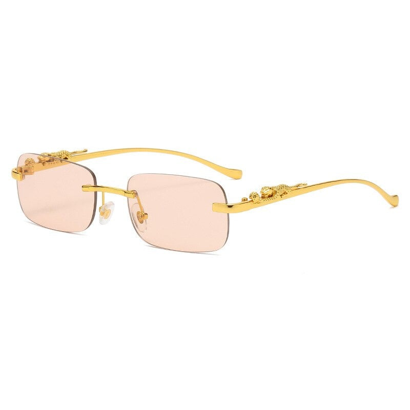 Buy Vintage Rectangle Rimless Sunglasses Eyewear -Jackmarc - JACKMARC.COM