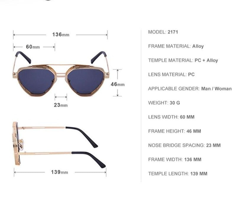 Buy Vintage Steampunk Square Sunglasses Men - JACKMARC.COM