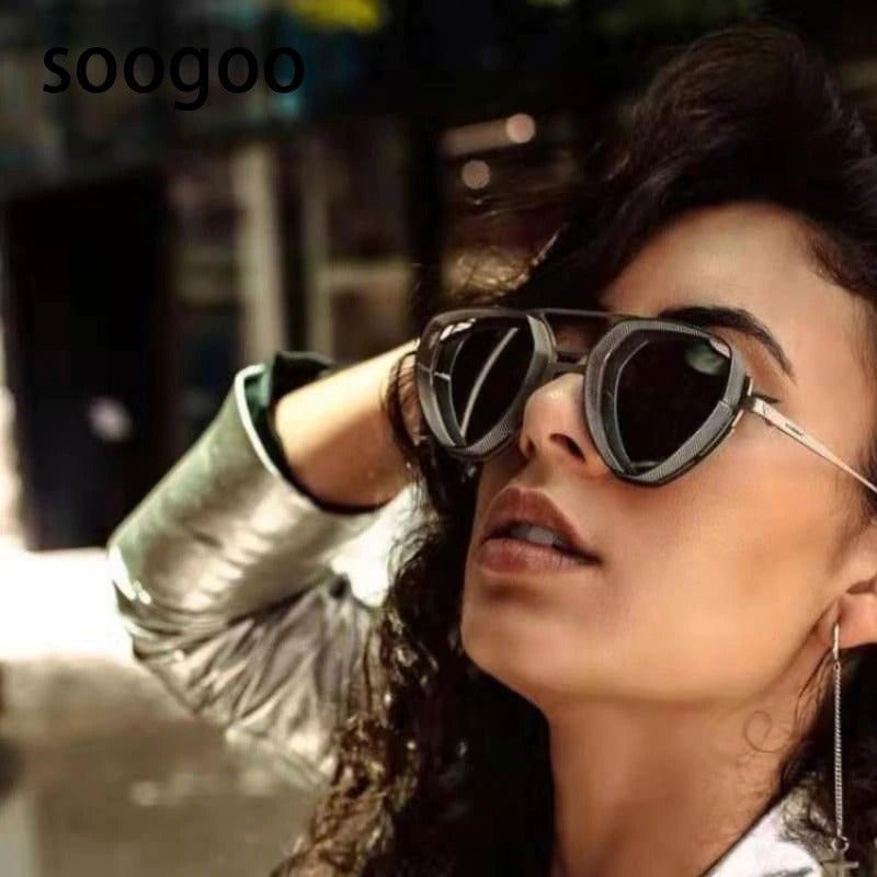 Buy Vintage Steampunk Square Sunglasses Men - JACKMARC.COM