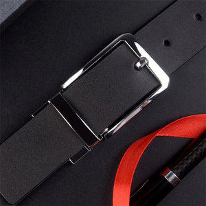 Classic Italian Genuine Leather Men's Belt with Pin Buckle - JACKMARC.COM