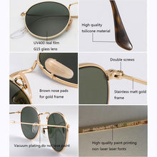 Load image into Gallery viewer, Classic Retro Round Sunglasses - JACKMARC.COM
